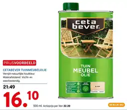 Kluswijs ceta bever tuinmeubelolie aanbieding
