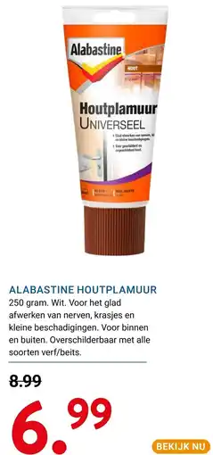 Kluswijs Alabastine Houtplamuur aanbieding