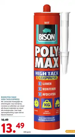 Kluswijs BISON POLY MAX HIGH TACK EXPRESS aanbieding