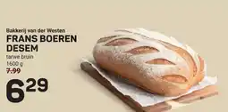 Ekoplaza Bakkerij van der Westen FRANS BOEREN DESEM aanbieding
