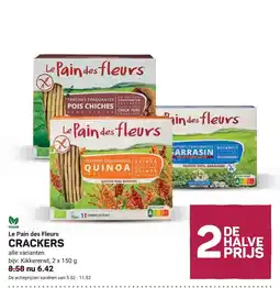 Ekoplaza Le Pain des Fleurs Crackers aanbieding