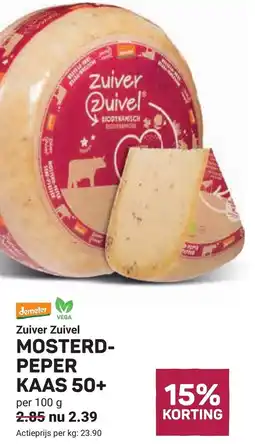 Ekoplaza Zuiver Zuivel Mosterd-peper kaas 50+ aanbieding