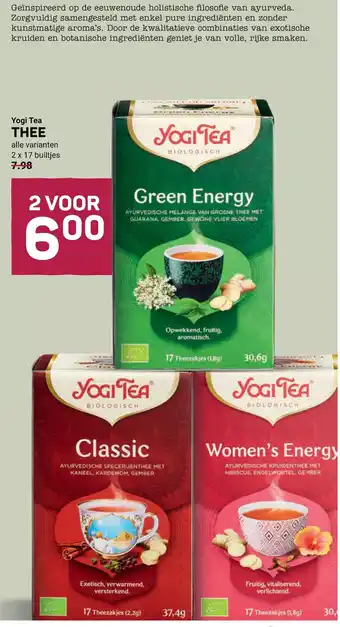Ekoplaza Yogi Tea THEE aanbieding