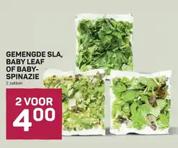 Ekoplaza Gemengde sla, baby leaf of baby-spinazie aanbieding