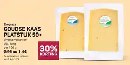 Ekoplaza Ekoplaza goudse kaas platstuk 50+ aanbieding