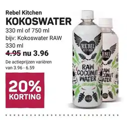 Ekoplaza Rebel Kitchen Kokoswater aanbieding
