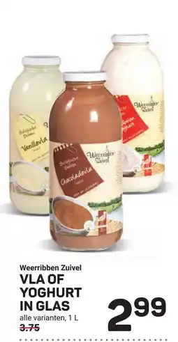 Ekoplaza Weerribben Zuivel Vla of yoghurt in glas aanbieding