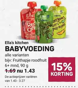 Ekoplaza Ella's kitchen BABYVOEDING aanbieding