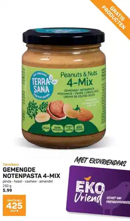 Ekoplaza Terrasana gemengde notenpasta 4-mix aanbieding