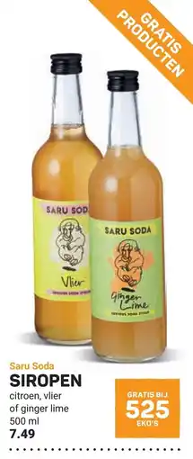 Ekoplaza Saru Soda siropen aanbieding