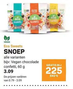 Ekoplaza Eco Sweets SNOEP aanbieding