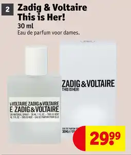 Kruidvat Zadig & Voltaire This is Her! aanbieding