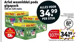 Kruidvat Ariel Wasmiddel Pods Gigapack aanbieding