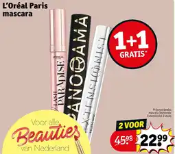 Kruidvat L'Oréal Paris Mascara aanbieding