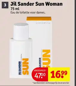 Kruidvat Jil Sander Sun Woman aanbieding
