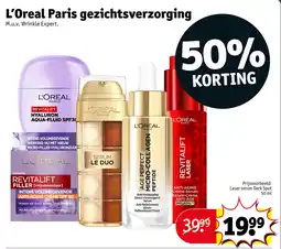 Kruidvat L'Oreal Paris Gezichtsverzorging aanbieding