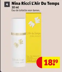 Kruidvat Nina Ricci L'Air Du Temps aanbieding