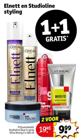 Kruidvat Elnett en Studioline Styling aanbieding