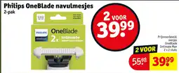 Kruidvat Philips OneBlade Navulmesjes aanbieding