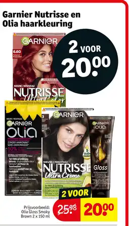 Kruidvat Garnier Nutrisse en Olia Haarkleuring aanbieding