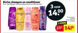 Kruidvat Elvive shampoo en conditioner aanbieding