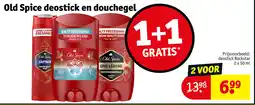 Kruidvat Old Spice Deostick en Douchegel aanbieding