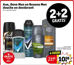 Kruidvat Axe, dove men en rexona men douche en deodorant aanbieding