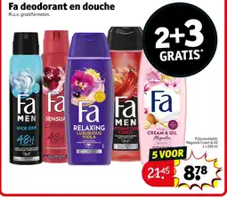 Kruidvat Fa deodorant en douche aanbieding