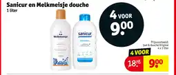 Kruidvat Sanicur en melkmeisje douche aanbieding