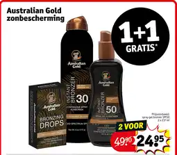 Kruidvat Australian gold zonbescherming aanbieding
