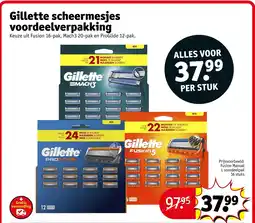 Kruidvat Gillette scheermesjes voordeelverpakking aanbieding