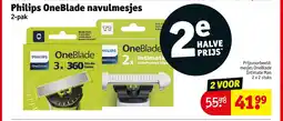 Kruidvat Philips oneblade navulmesjes aanbieding