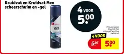 Kruidvat Kruidvat en kruidvat men scheerschuim en gel aanbieding