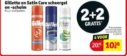 Kruidvat Gillette en satin care scheergel en schuim aanbieding
