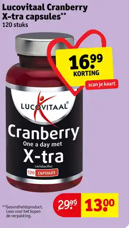 Kruidvat Lucovitaal Cranberry X-tra capsules aanbieding