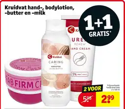 Kruidvat Kruidvat hand, bodylotion, butter en milk aanbieding