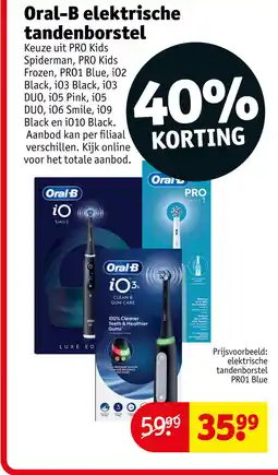Kruidvat Oral-B elektrische tandenborstel aanbieding