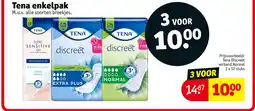Kruidvat Tena enkelpak aanbieding