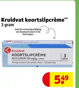 Kruidvat Kruidvat koortslipcrème aanbieding
