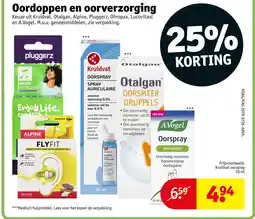 Kruidvat Oordoppen en oorverzorging aanbieding