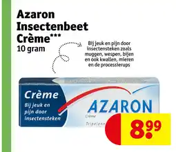 Kruidvat Azaron insectenbeet crème aanbieding