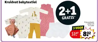 Kruidvat Kruidvat babytextiel aanbieding