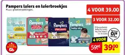 Kruidvat Pampers luiers en luierbroekjes aanbieding