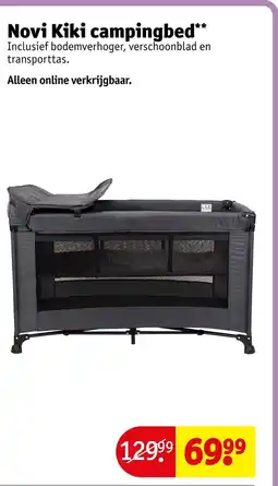 Kruidvat Novi kiki campingbed aanbieding