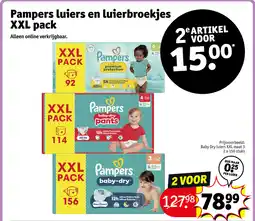 Kruidvat Pampers luiers en luierbroekjes xxl pack aanbieding