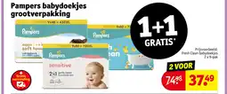 Kruidvat Pampers babydoekjes grootverpakking aanbieding