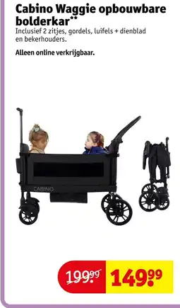 Kruidvat Cabino waggie opbouwbare bolderkacabino waggie opbouwbare aanbieding