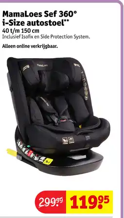 Kruidvat Mamaloes sef 360° i-size autostoel aanbieding