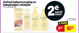 Kruidvat Zwitsal babyverzorging en babydoekjes enkelpak aanbieding