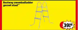 Kruidvat Bestway zwembadladder gecoat staal aanbieding